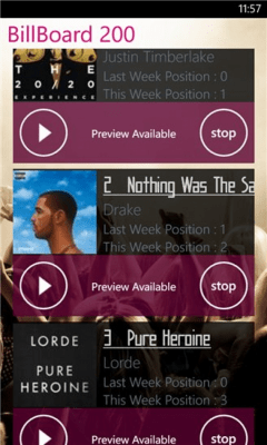 Скриншот приложения Music Charts Pro+ - №2