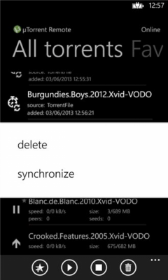 Скриншот приложения uTorrent Remote - №2
