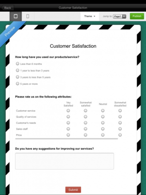 Скриншот приложения Zoho Survey - №2
