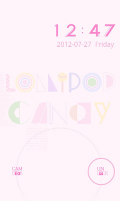 Скриншот приложения Typo Pink2 GO Locker Theme - №2