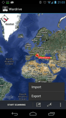 Скриншот приложения Wardrive (Android 4+) - №2