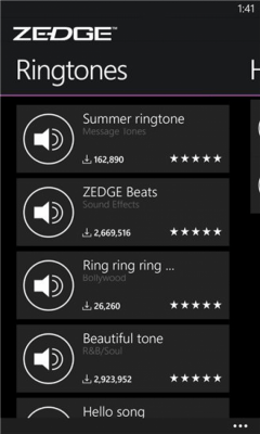 Скриншот приложения ZEDGE Ringtones & Wallpapers - №2