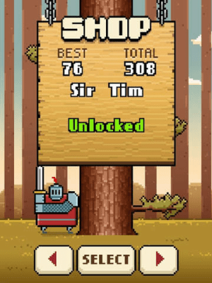 Скриншот приложения Timberman Golden Edition - №2