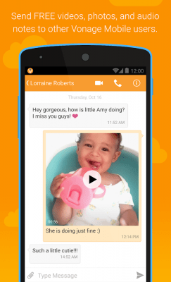 Скриншот приложения Vonage Mobile Call Video Text - №2