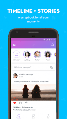 Скриншот приложения hike messenger - №2