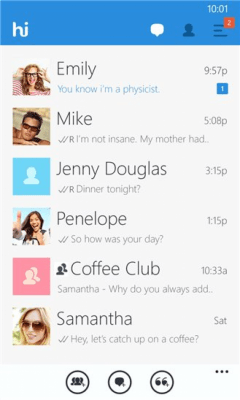 Скриншот приложения hike messenger - №1