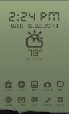 Скриншот приложения MYCOLORSCREEN LCD Retro Theme - №2