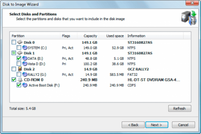 Скриншот приложения Active@ Disk Image - №2