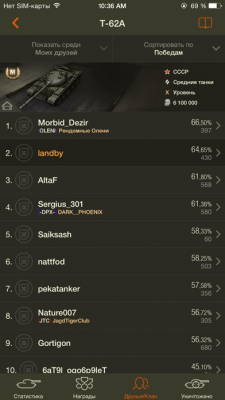 Скриншот приложения World of Tanks Assistant - №1