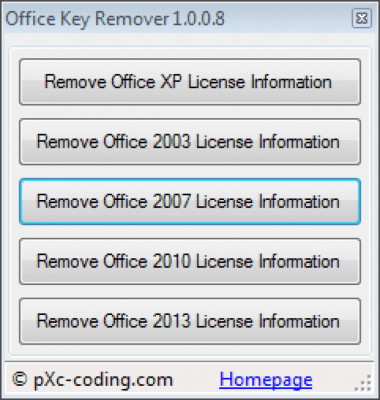 Скриншот приложения Office Key Remover - №1
