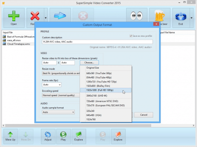 Скриншот приложения SuperSimple Video Converter - №2