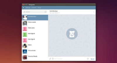 Скриншот приложения Telegram Desktop для Linux - №1