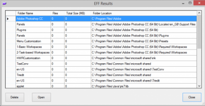 Скриншот приложения Empty Folder Finder Portable - №2