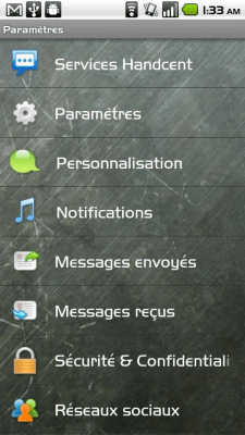 Скриншот приложения Handcent SMS French Language P - №2