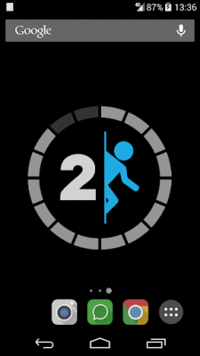 Скриншот приложения Portal 2 Battery Wallpaper - №2