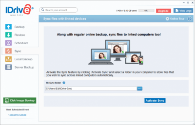 Скриншот приложения IDrive Online Backup - №2