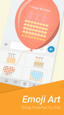 Скриншот приложения TouchPal Emoji Keyboard-Stock - №2
