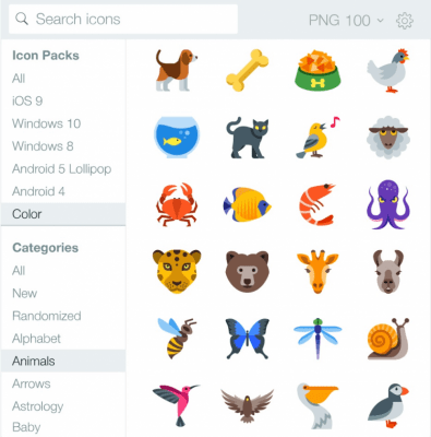 Скриншот приложения Icons8 App - №1