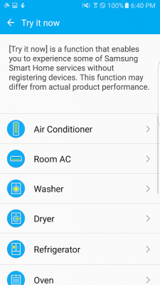 Скриншот приложения Samsung Smart Home - №2