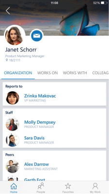 Скриншот приложения Office Delve - for Office 365 - №2