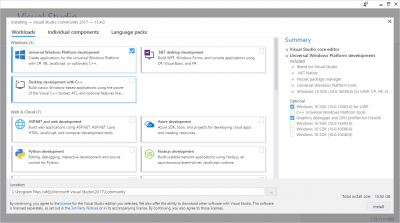 Скриншот приложения Microsoft Visual Studio Community - №1
