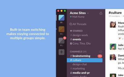 Скриншот приложения Slack для MacOS - №2
