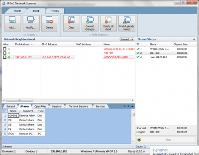 Скриншот приложения MiTeC Network Scanner - №2