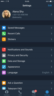 Скриншот приложения Telegram X - №2