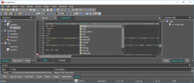 Скриншот приложения CodeLobster IDE для Linux - №1