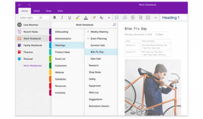 Скриншот приложения Microsoft OneNote - №1