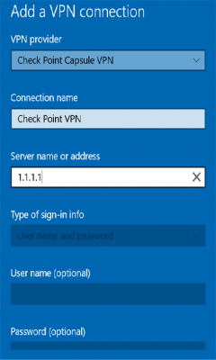 Скриншот приложения Check Point Capsule VPN - №1