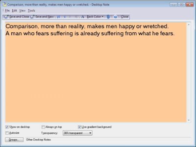 Скриншот приложения Efficient Software Sticky Notes - №1