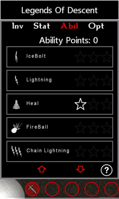 Скриншот приложения Legends Of Descent для Windows Phone - №2
