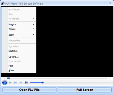 Скриншот приложения SobolSoft FLV Player Full Screen Software - №1