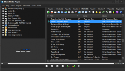 Скриншот приложения Blues Media Player - №2