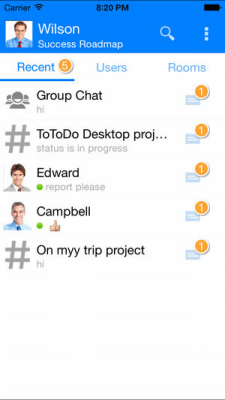 Скриншот приложения Output Messenger - №2
