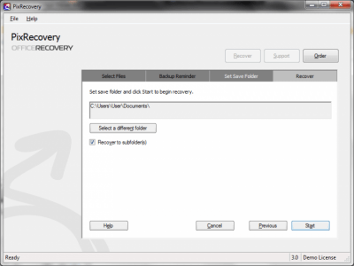 Скриншот приложения PixRecovery - №1