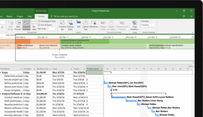 Скриншот приложения Microsoft Project - №1
