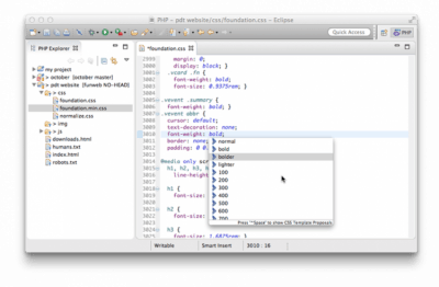 Скриншот приложения Eclipse PHP Development Tools - №2