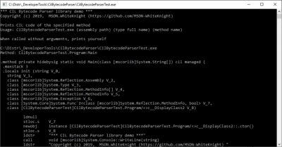 Скриншот приложения CIL Bytecode Parser - №1