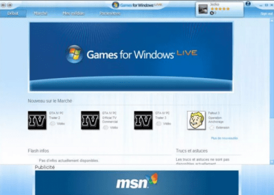 Скриншот приложения Games for Windows Live - №1