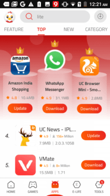 Скриншот приложения 9Apps - №2