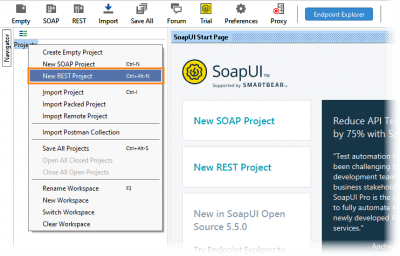 Скриншот приложения SoapUI - №1