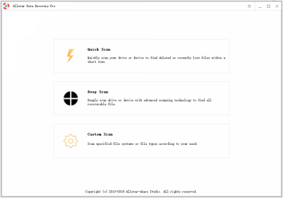 Скриншот приложения Allstar Data Recovery Pro - №2