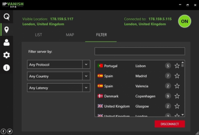 Скриншот приложения IPVanish VPN - №2