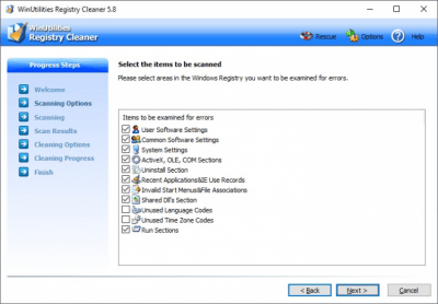 Скриншот приложения WinUtilities Free Registry Cleaner - №2
