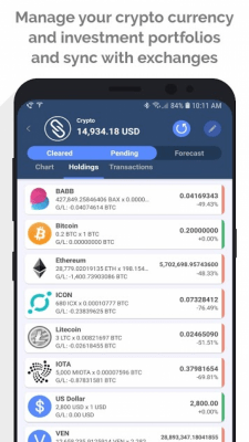 Скриншот приложения MoneyWiz 3 – Фиат и Крипто - №2