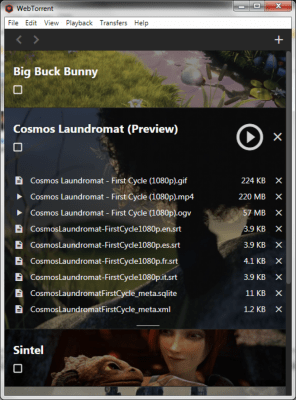 Скриншот приложения WebTorrent Desktop - №2