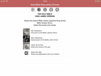 Скриншот приложения The Bible King James Version - №2