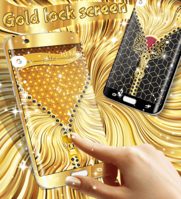 Скриншот приложения Gold lock screen - №2